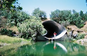 in a gigantic culvert